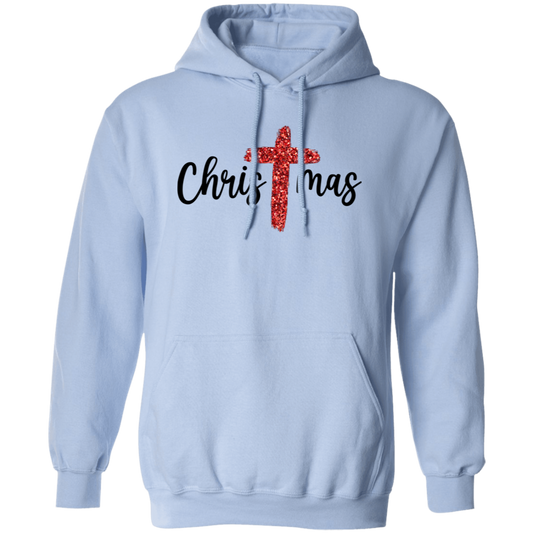 Red Glitter Christmas, Red Christian, Pastor Gift, Merry Christmas, Trendy Chrismas Pullover Hoodie