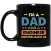 Engineer Gift, Funny Engineering Dad Father Engineer Men Black Mug