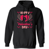 Happy Valentine's Day, Heart Swings, Pink Valentine Pullover Hoodie