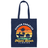 Miami Beach Lover, Surfer Paradise Retro Style, Miami Beach Florida Canvas Tote Bag
