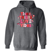 Thick Thighs Love Vibes, Retro Valentine, Love Valentine, Valentine's Day, Trendy Valentine Pullover Hoodie