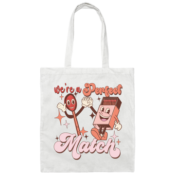 Use A Perfect Match, Matches, Groovy Matches Canvas Tote Bag