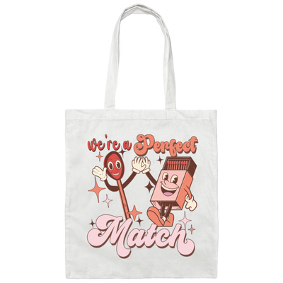 Use A Perfect Match, Matches, Groovy Matches Canvas Tote Bag