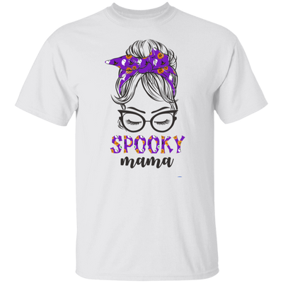 Spooky Mama, Halloween Party, Messy Buns Halloween Unisex T-Shirt