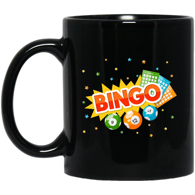 Congratulation Bingo, Love Bingo, Bingo Ticket Lover Black Mug