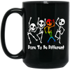 Lgbt Skeleton, Dare To Be Different, LGBT Pride, LGBTQ+ Black Mug