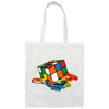 Melting Rubik's Cube, Cube Toy, Rubik Fan, Love Rubik, Cube Player Gift Canvas Tote Bag