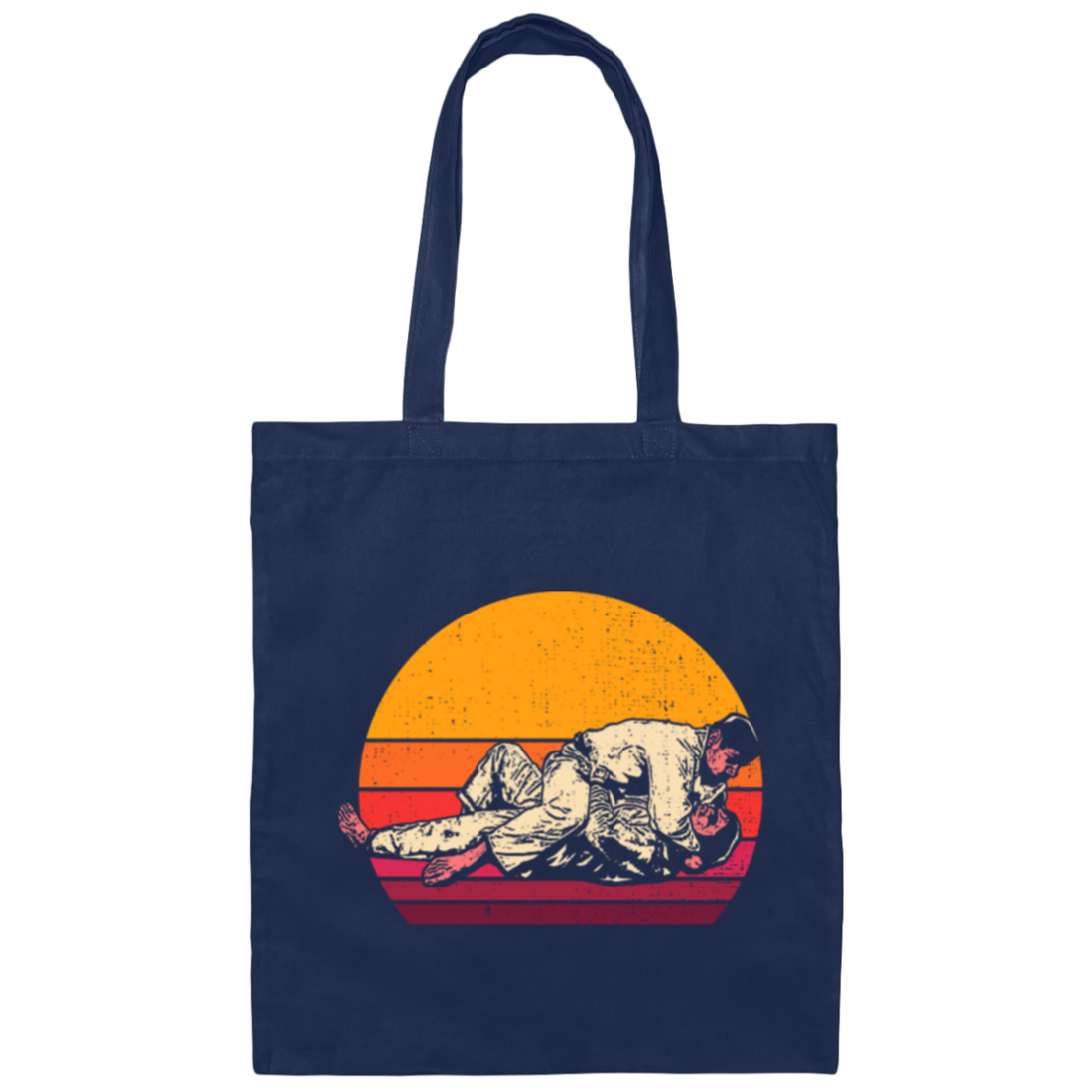 Ezekiel Choke, Retro Jiu Jitsu, Jiujitsu Gift Canvas Tote Bag