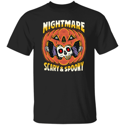 Nightmare Scary And Spooky, Skeleton Into Pumpkin Unisex T-Shirt