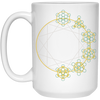 Abstract Geometric, Geometric Element, Foreign Material White Mug