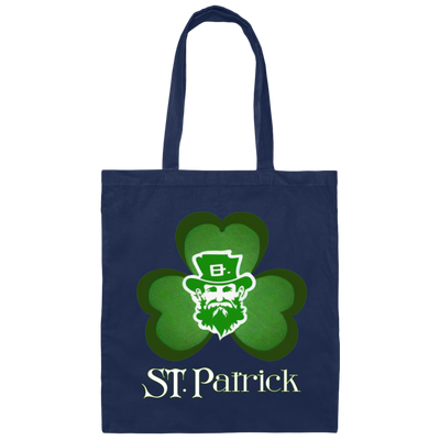 St Patrick Lover, Shamrock Gift, Lucky Leaves, Patrick Man, Patrick Day Canvas Tote Bag