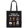 Love Chickens, Research Chickens In My Spare Time Canvas Tote Bag
