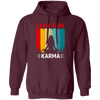 I Saw That Karma, Retro Yoga, Karma Vintage, Do Yoga Pullover Hoodie