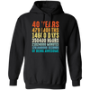 40 Years Of Being Awesome, Retro 40th Birthday, Love 40th Birthday Gift Pullover Hoodie