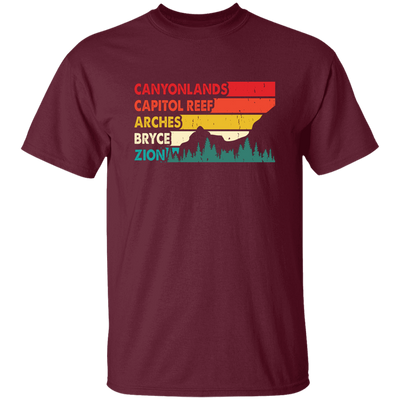 Canyonland, Capitol Reef, Arches, Bryce, Zion, National Park Unisex T-Shirt