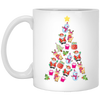Christmas Tree Made By Xmas Element, Love Christmas Tree, Merry Christmas, Trendy Christmas White Mug