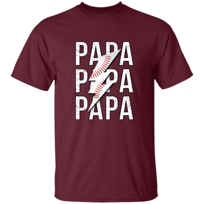 Papa Gift, Baseball Lover Gift, Love Baseball Gift, Papa Baseball Gift Unisex T-Shirt