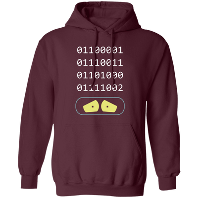 Binary Number, Love Binary, Number 0 And Number 1 Pullover Hoodie