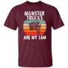 Monster Trucks Are My Jam, Truck Lover, Best Truck, Retro Truck Gift Unisex T-Shirt