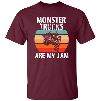 Monster Trucks Are My Jam, Truck Lover, Best Truck, Retro Truck Gift Unisex T-Shirt