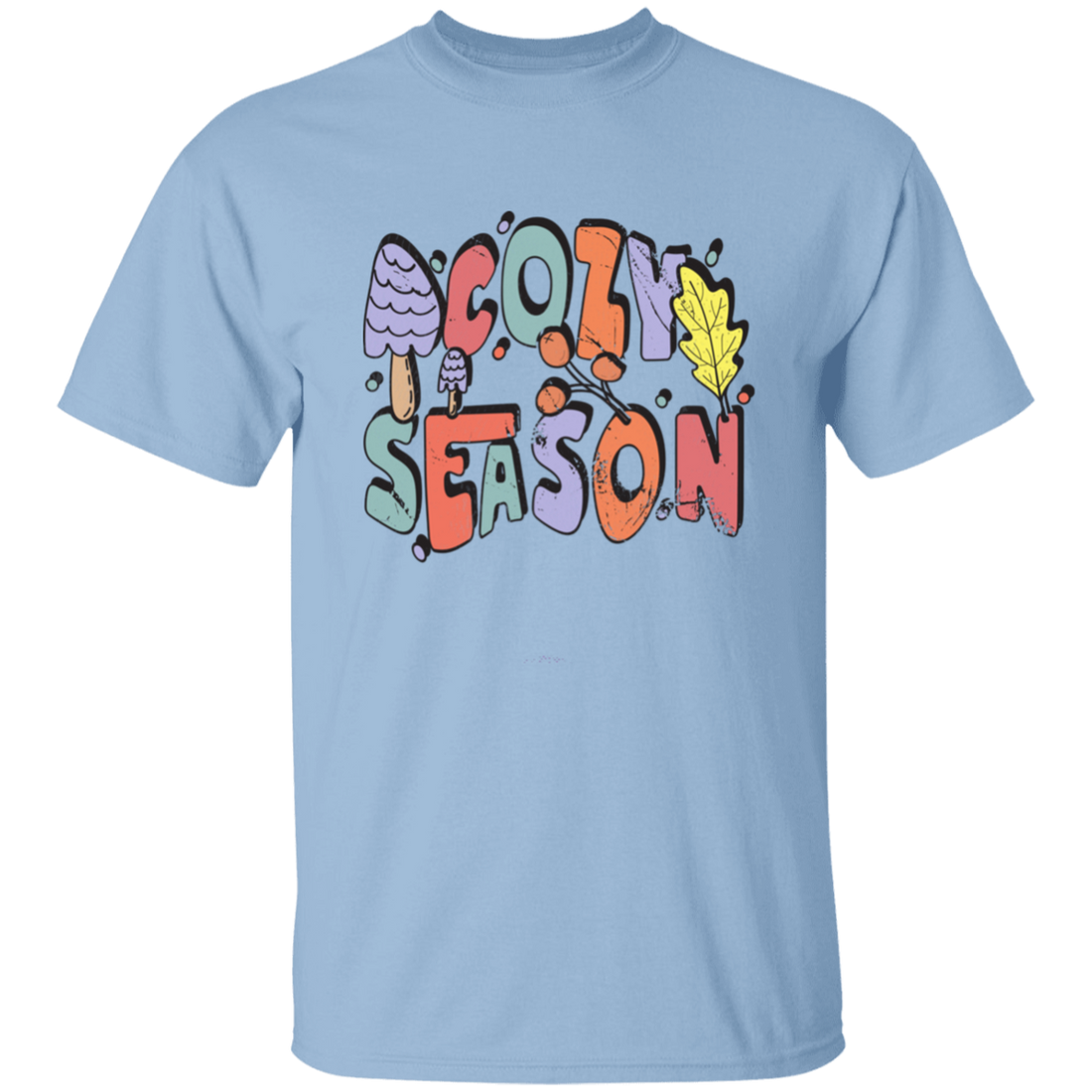 Cozy Season, Fall, Autumn, Groovy Fall Season Unisex T-Shirt