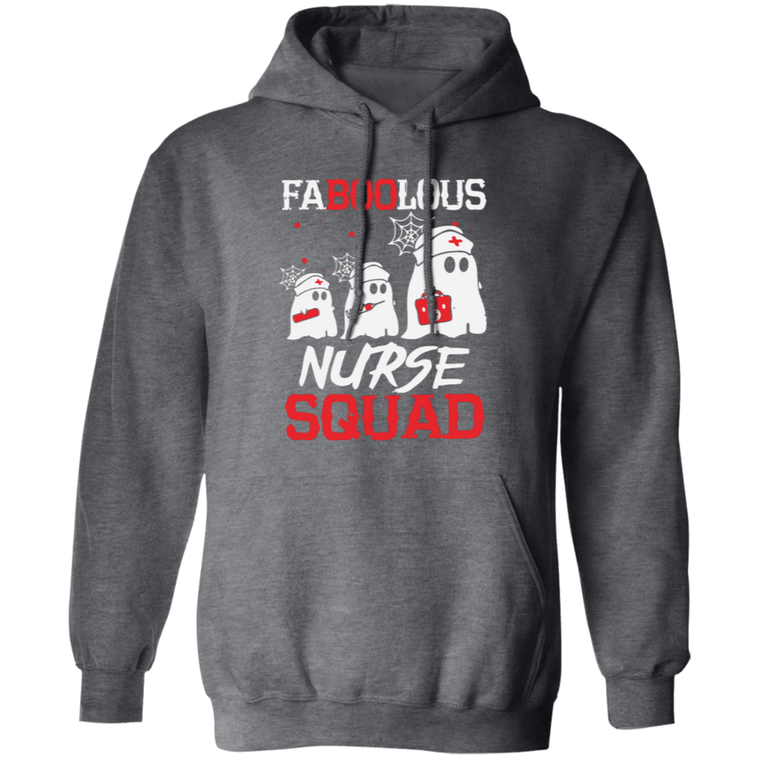 Our Boo Ghost Nurse Hoodie is a must-have for any Halloween celebration. The pullover hoodie features Faboolous Nurse Squad and Nurse Squad Halloween designs, making it trendy and perfect for the spooky season.