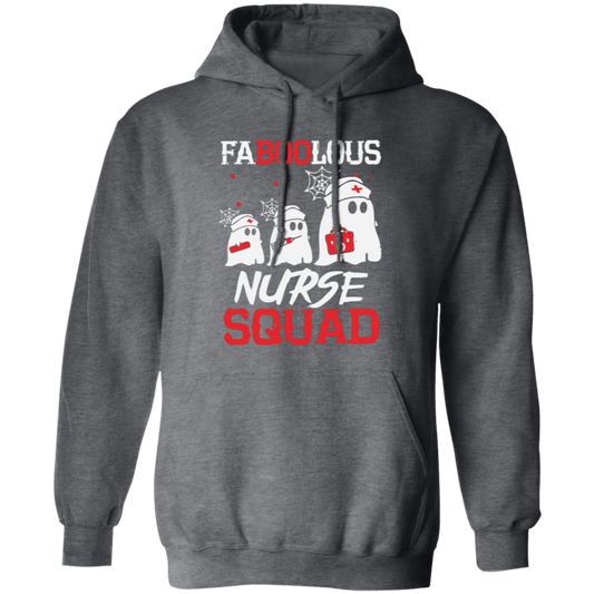 Our Boo Ghost Nurse Hoodie is a must-have for any Halloween celebration. The pullover hoodie features Faboolous Nurse Squad and Nurse Squad Halloween designs, making it trendy and perfect for the spooky season.