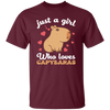 Just A Girl Who Loves Capybaras, Cute Funny Capybaras Unisex T-Shirt