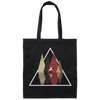 Forest Trees Triangle Deer In The Forest Stag Canvas Tote Bag