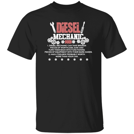 Diesel Mechanic, Can Take Broken Pieces Of Worthless Junk, Toolbox Unisex T-Shirt