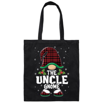 The Uncle Gnome Present For Family, Xmas Cute Gnome Lover Canvas Tote Bag