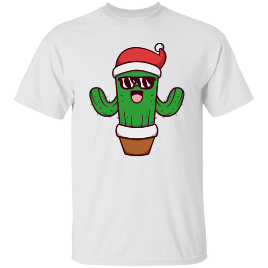 Christmas Cactus, Cactus In Flowerpot, Cactus Wear Sunglasses, Merry Christmas, Trendy Chrismas Unisex T-Shirt