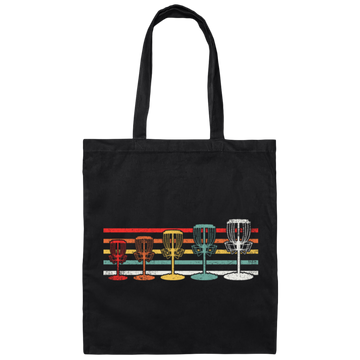 Disc Golf Gift, Retro Disc Golfing, Frisbeesport Gift, Retro Golf Lover Gift Canvas Tote Bag