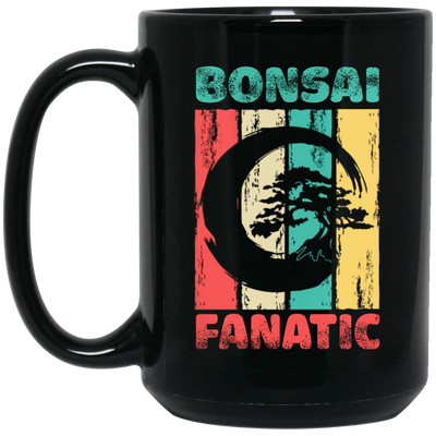 Bonsai Fanatic Retro, Vintage Bonsai, Bonsai Lover, Best Bonsai Gift Black Mug