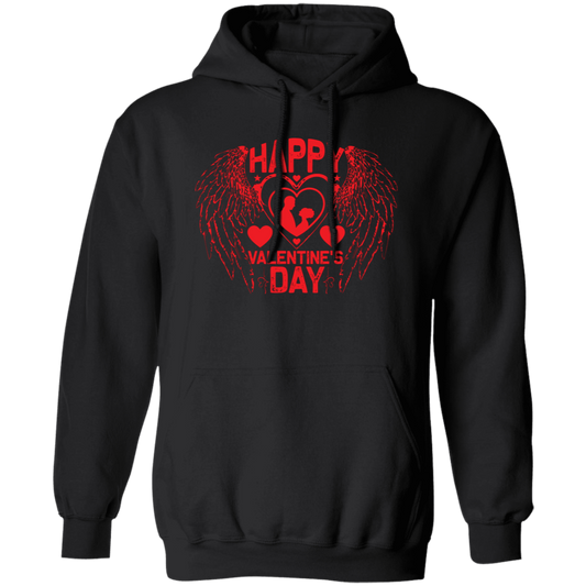 Happy Valentine's Day, Angle Swings, Evil Swings, Valentine's Day, Trendy Valentine Pullover Hoodie