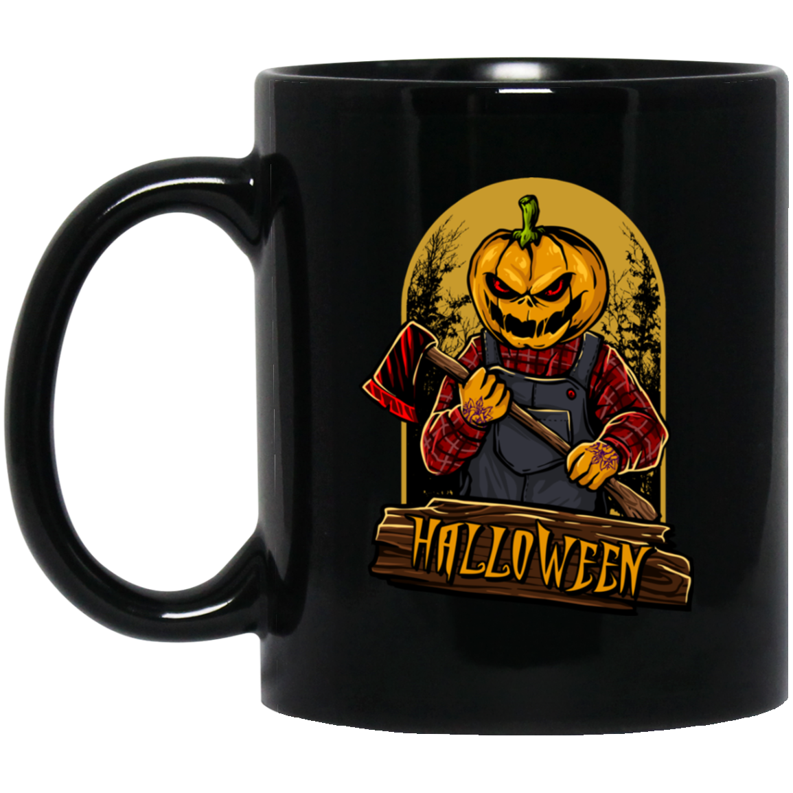 Halloween Night, Horror Halloween, Happy Halloween Black Mug