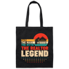 Dad, The Man, The Myth, The Reraltor Legend, Retro Real Estate Canvas Tote Bag