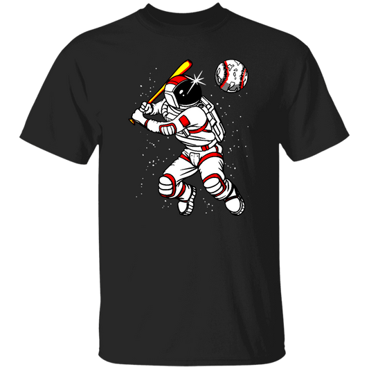 Astronaut Play Baseball In Spaces, Love Baseball, Sporty Astronaut Unisex T-Shirt