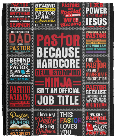 Pastor Blanket, Pastor Lover, Christian Gift, Jesus Blanket BP002