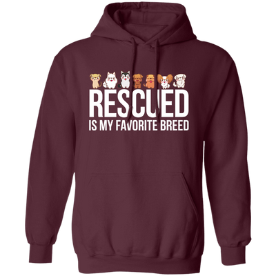 Rescued Is My Favorite Breed, Cute Dogs, Mini Dog Pullover Hoodie