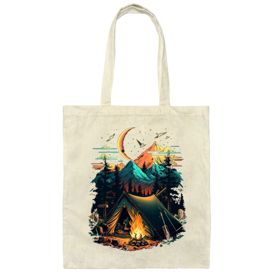 Camping Love Gift, Best Campfire Lover, Camper Gift, Reality Camping Canvas Tote Bag