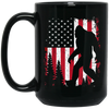 Bigfoot 4th Of July, American Love, USA Flag, Patriotic Gift Black Mug