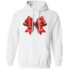 Red Bow, Christmas Light, Love Xmas, Bling Christmas Christmas Pullover Hoodie