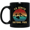 Yo Semite, Yosemite National Park Retro Black Mug