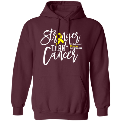 Childhood Cancer Awareness, Childhood Cancer, Stronger Than Cancer Pullover Hoodie