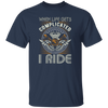 When Life Gets Complicated, I Ride, Retro Rider Unisex T-Shirt