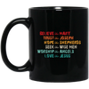 Believe Like Mary, Trust Like Joseph, Hope Like Shepherds Black Mug