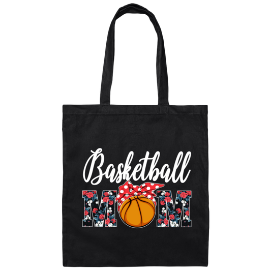 Basketball Gift, Love Basketball, Gift For Mom, Mother Lover Gift Canvas Tote Bag