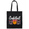Basketball Gift, Love Basketball, Gift For Mom, Mother Lover Gift Canvas Tote Bag