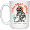 Halloween Space, Trick Or Treat, Astronaut Halloween White Mug